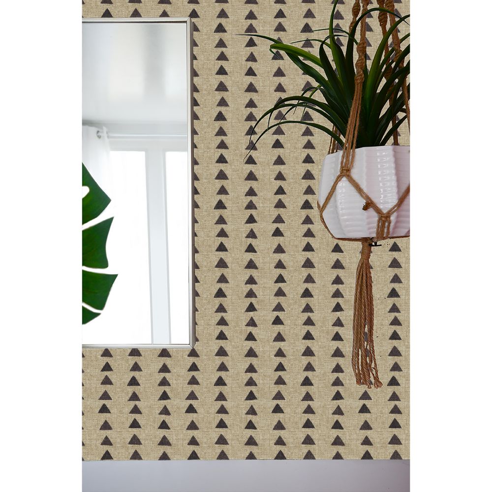 Surface Style 160030WR Nomadic Triangle Peel and Stick Wallpaper in Fossil 
