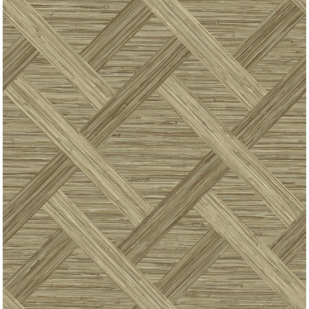 P. Kaufmann 160342WR Java Wave Peel & Stick Wallpaper in Latte
