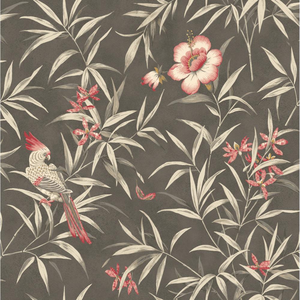 P. Kaufmann 160360WR Bamboo Garden Peel & Stick Wallpaper in Cinder