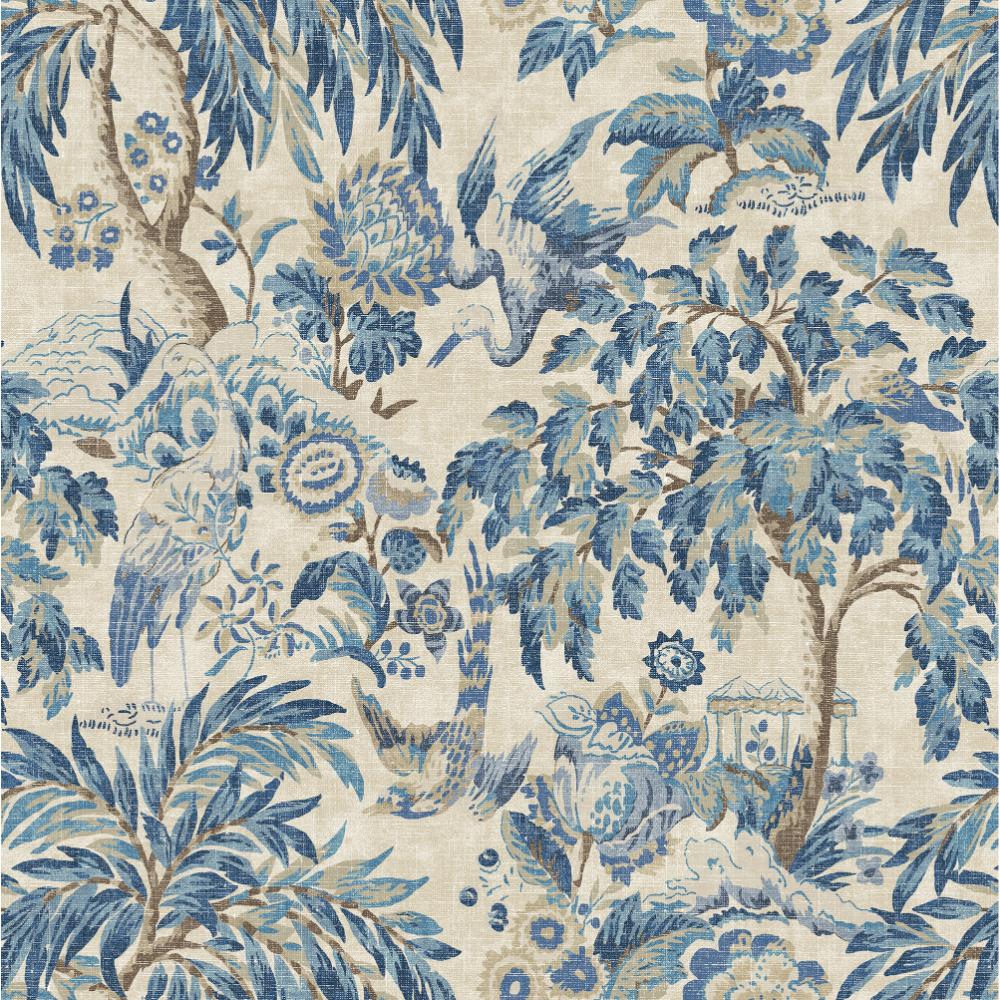P. Kaufmann 160440WR Forest & The Trees Peel & Stick Wallpaper in Delft