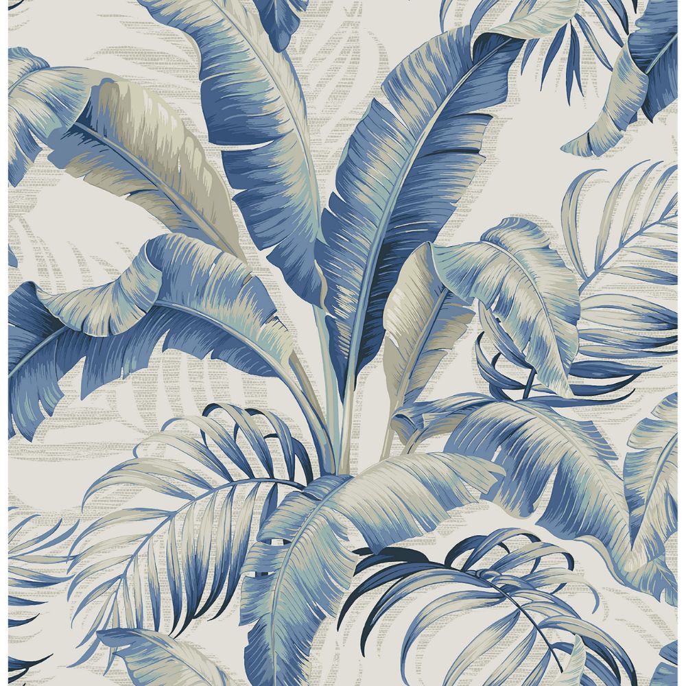 Tommy Bahama 802803WR Palmiers Peel and Stick Wallpaper in Azure