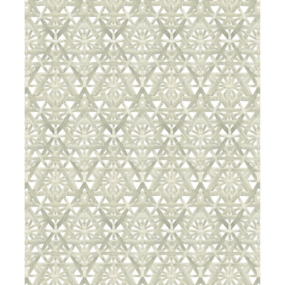 Tommy Bahama 802820WR Rattan Lattice Peel and Stick Wallpaper in Coconut