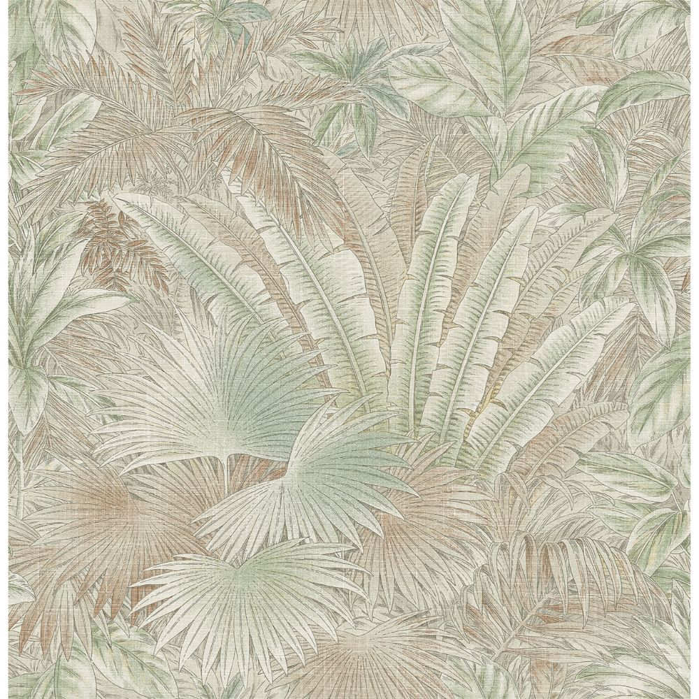 Tommy Bahama 802833WR Bahamian Breeze Peel and Stick Wallpaper in Spa