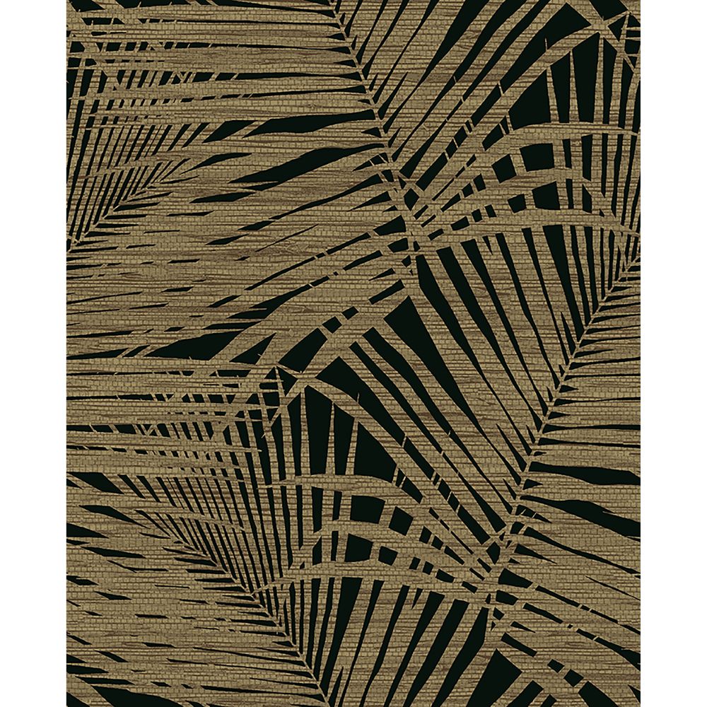Tommy Bahama 802843WR Shadow Palms Peel and Stick Wallpaper in Noir
