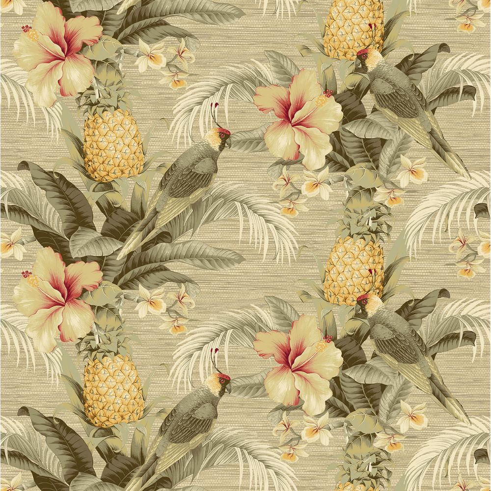 Tommy Bahama 802871WR Beach Bounty Peel and Stick Wallpaper in Sand