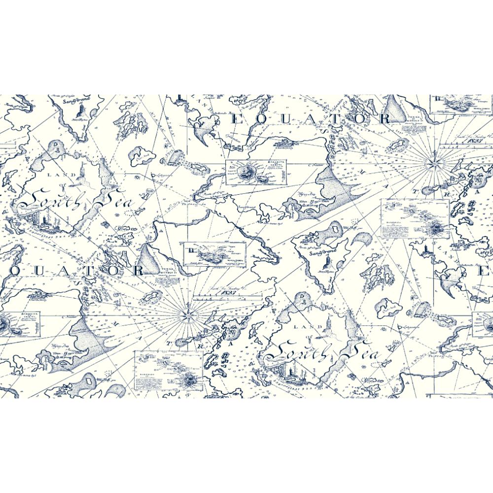 Tommy Bahama 802960WR Charted Course Peel & Stick Wallpaper in Horizon