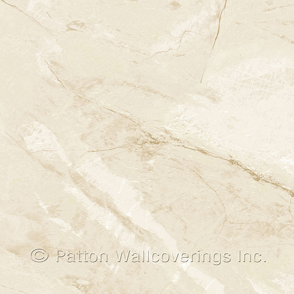 Patton Wallcoverings LL29526 Carrara Marble Wallpaper in Beige