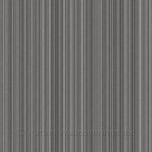 Patton Wallcoverings LL29540 Strea Texture Wallpaper in Black, Grey