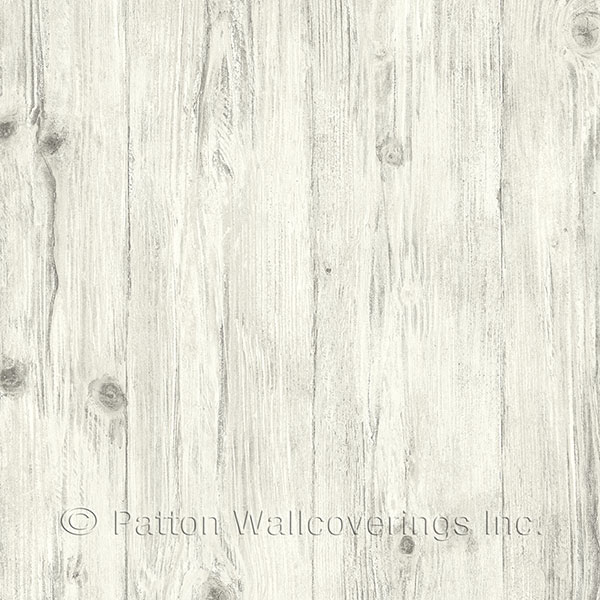 Patton Wallcoverings LL36205 Woodgrain Wallpaper in Grey
