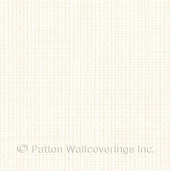 Patton Wallcoverings LL36232 Weave Wallpaper in Cream