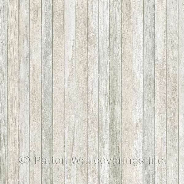 Patton Wallcoverings LL36236 Scrapwood Wallpaper in Green, Cream