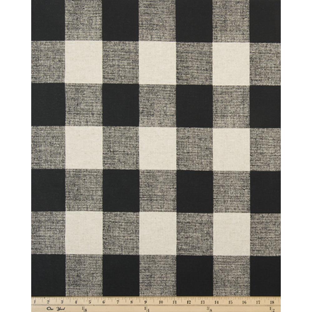 Premier Prints LANDEBKLN Anderson Black/Linen Fabric