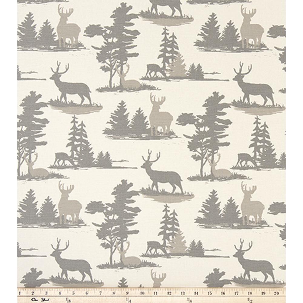 Premier Prints MOUNTANTLEA Mountain Antler Lead/Macon Fabric