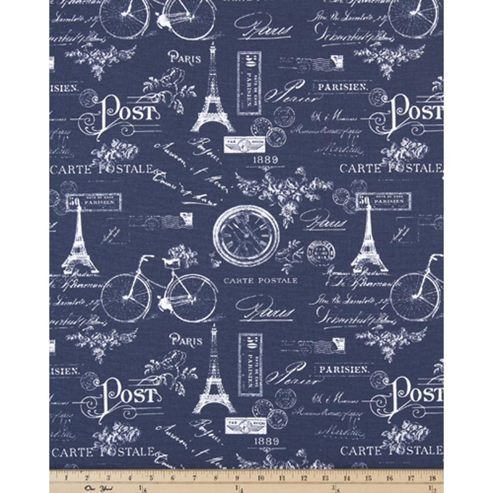 Premier Prints PARISVINI Paris Vintage Indigo Fabric