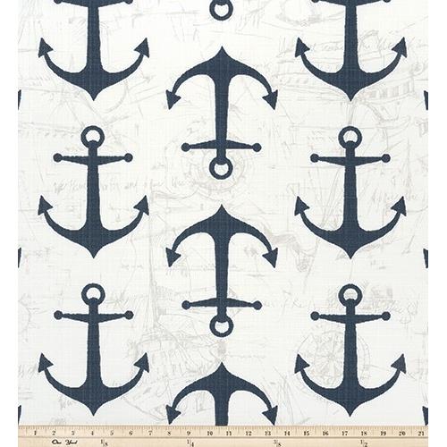 Premier Prints OANCHOROLP Outdoor Anchor Luxe Polyester Fabric in Oxford