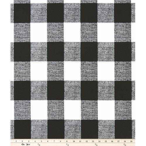 Premier Prints OANDERBL Outdoor Anderson Luxe Polyester Fabric in Black
