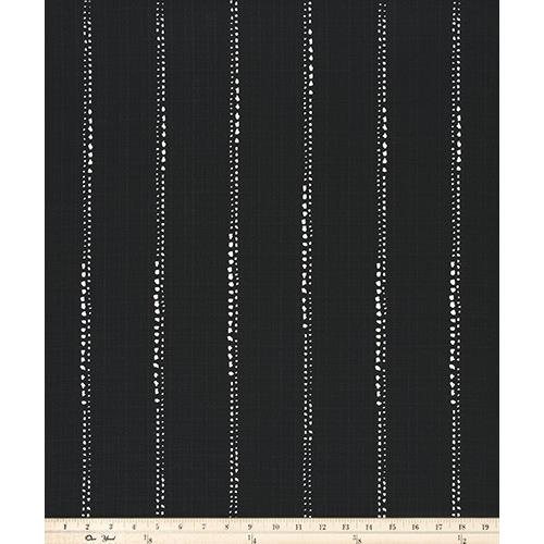 Premier Prints OCARLOBLLP Outdoor Carlo Luxe Polyester Fabric in Black