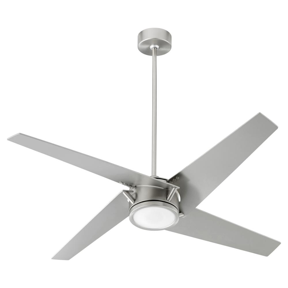 Quorum International 26544-65 Axis Soft Contemporary Ceiling Fan in Satin Nickel