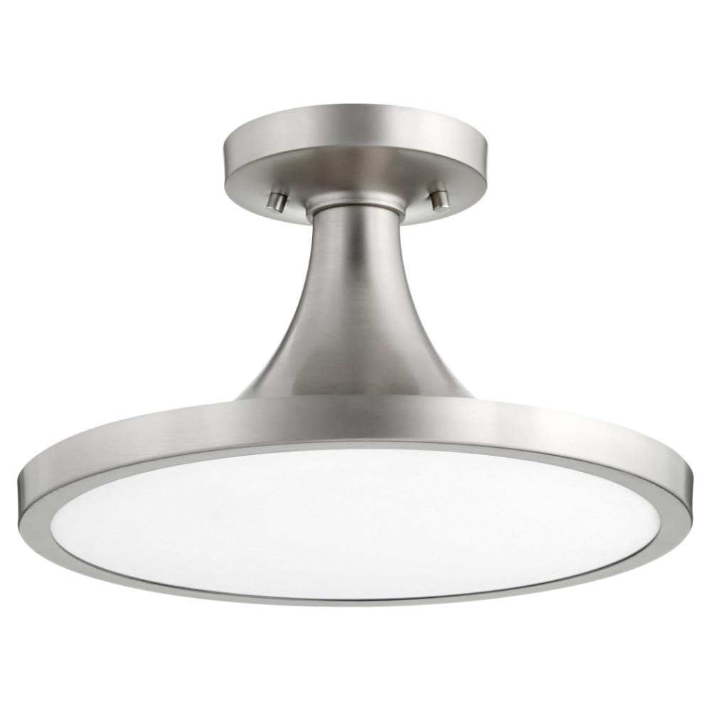 Quorum International 3001-15-65 Bugle Modern and Contemporary Ceiling Mount in Satin Nickel