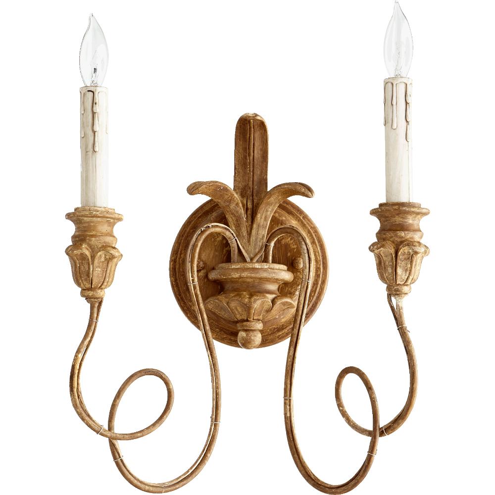 Quorum International 5306-2-94 Salento Transitional Wall Mount in French Umber