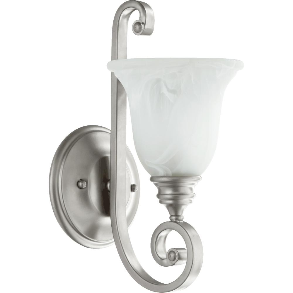 Quorum International 5454-1-64 Bryant Traditional Wall Mount in Classic Nickel