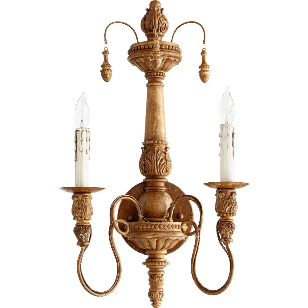 Quorum International 5506-2-94 Salento Traditional Wall Mount in French Umber