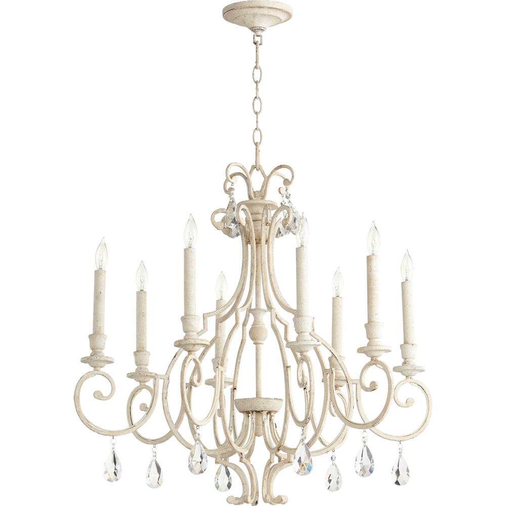 Quorum International 6014-8-70 Ansley Traditional Chandelier in Persian White