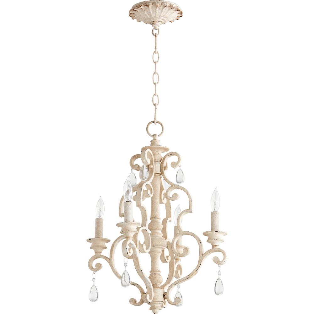 Quorum International 6073-4-70 San Miguel Traditional Chandelier in Persian White