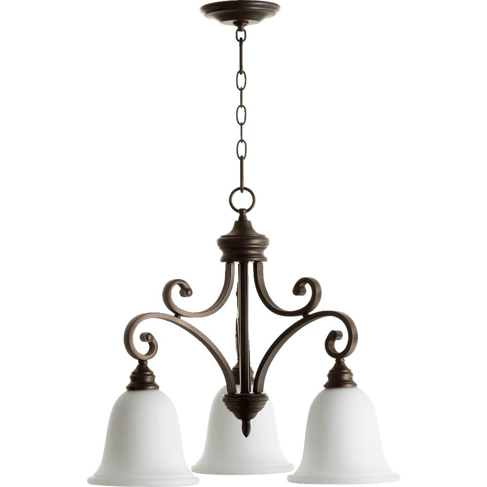 Quorum International 6354-3-186 Bryant Traditional Nook in Oiled Bronze w/ Satin Opal