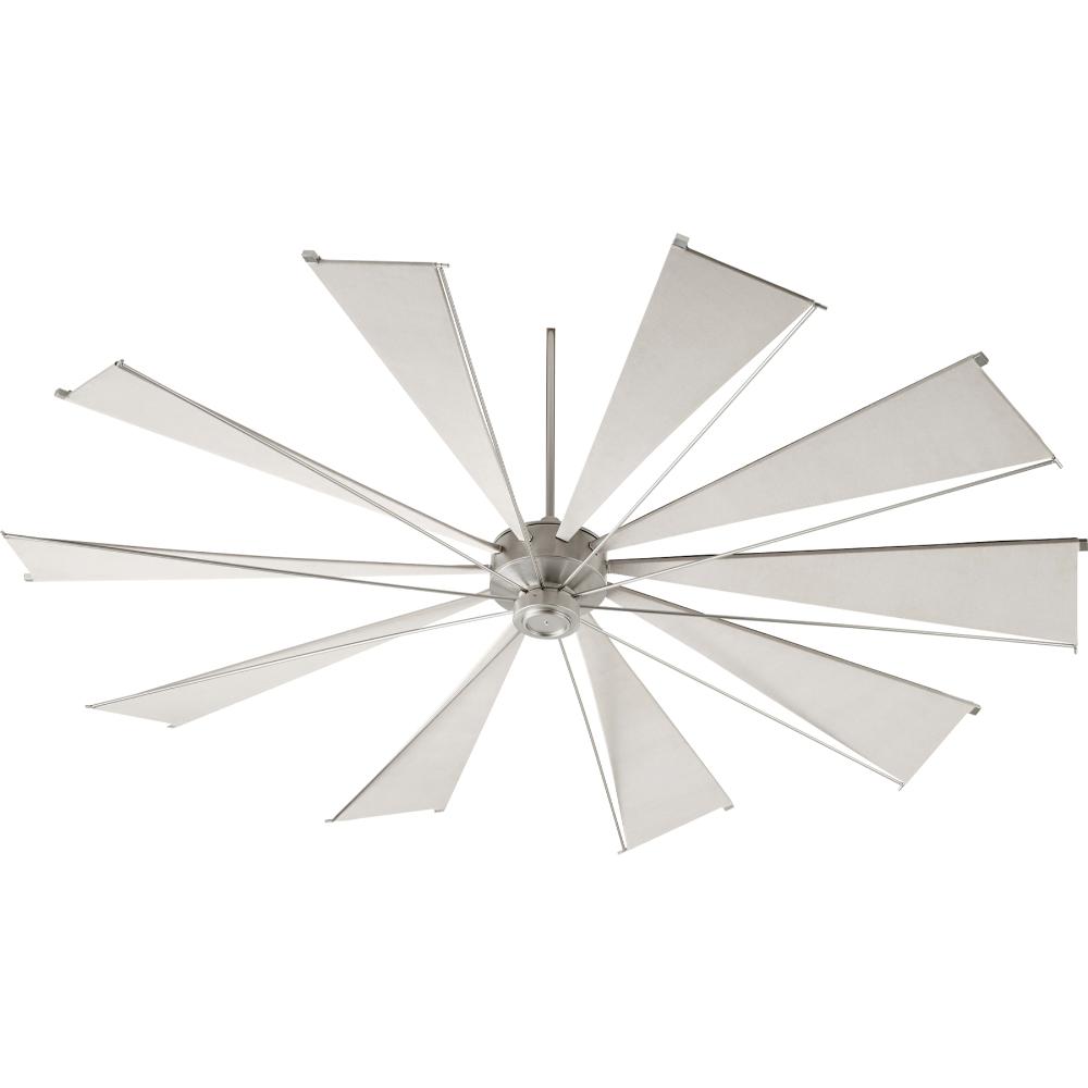 Quorum International 69210-65 Mykonos Transitional Ceiling Fan in Satin Nickel