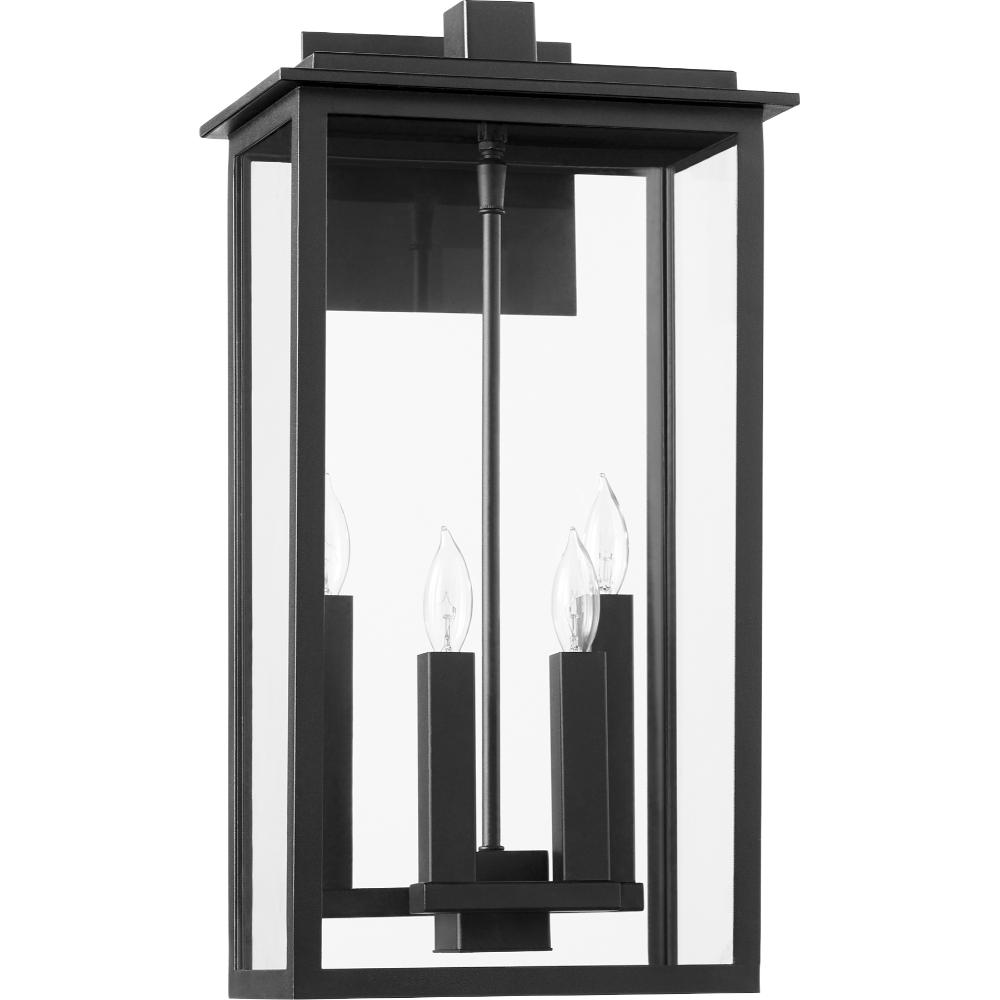 Quorum International 7027-4-69 Westerly Transitional Wall Mount in Textured Black