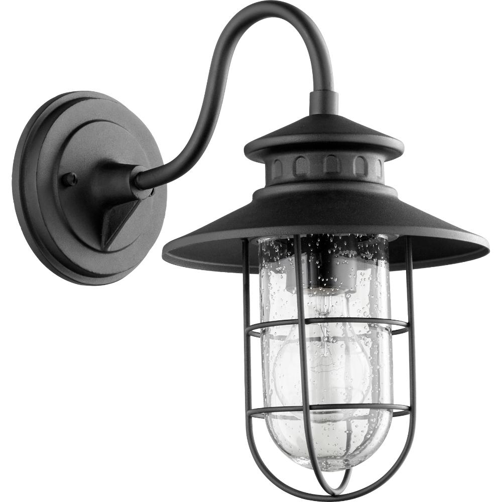 Quorum International 7696-69 Moriarty Industrial Wall Sconce in Textured Black