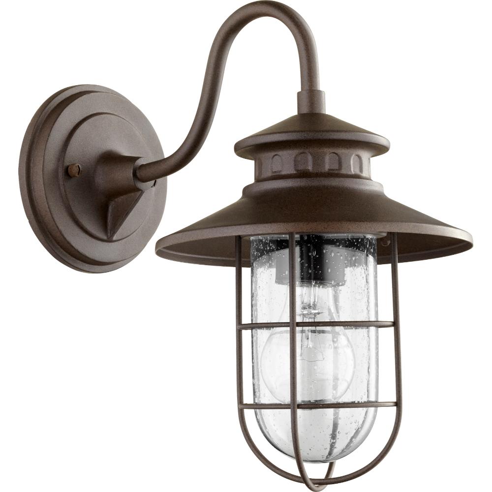 Quorum International 7696-86 Moriarty Industrial Wall Mount in Oiled Bronze