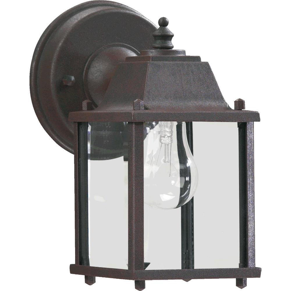 Quorum International 780-5 1 Light Cast Alum Box Lntn in Rust