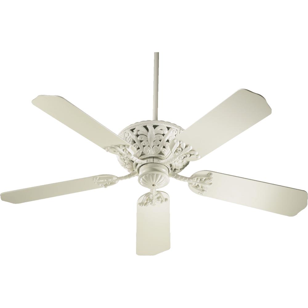 Quorum International 85525-67 Windsor Traditional Ceiling Fan in Antique White