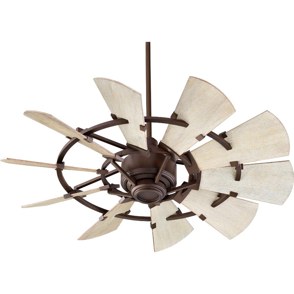 Quorum International 94410-86 Windmill Modern Farmhouse Ceiling Fan in Oiled Bronze