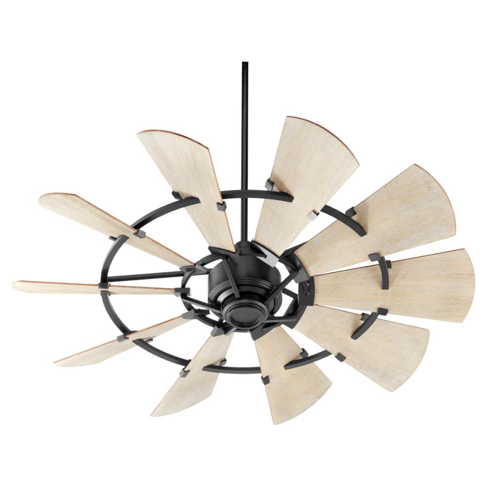 Quorum International 95210-69 Windmill Modern Farmhouse Ceiling Fan in Textured Black
