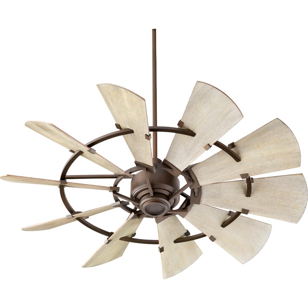 Quorum International 95210-86 Windmill Modern Farmhouse Ceiling Fan in Oiled Bronze