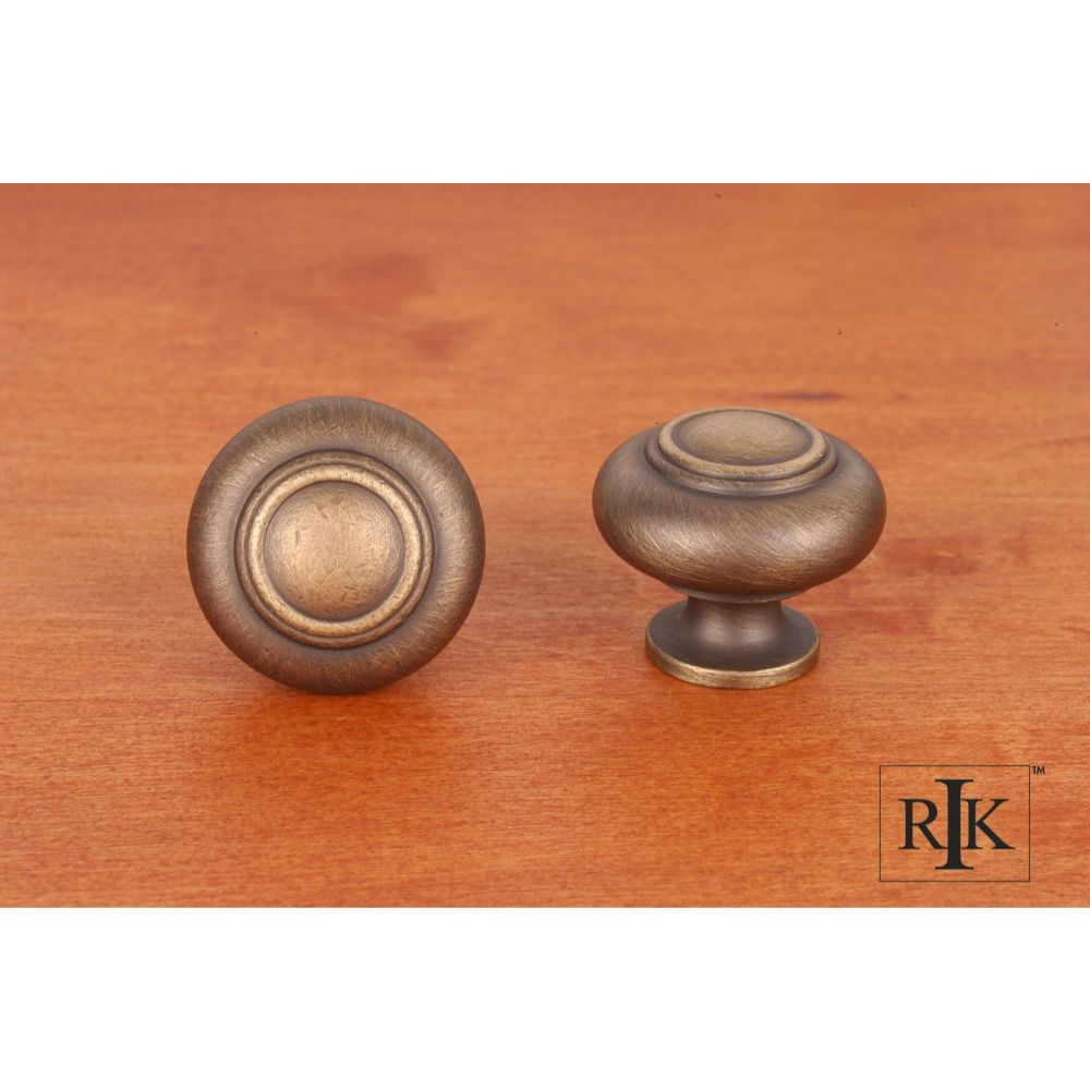 RK International CK 708 AE Distressed Decorative Ends Cabinet Knob in Antique English