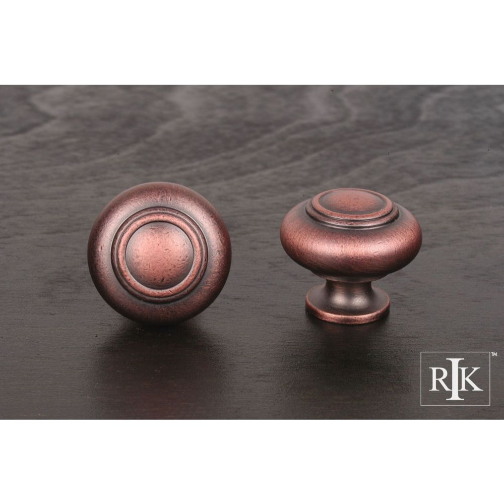 RK International CK 708 DC Distressed Decorative Ends Cabinet Knob in Distressed Copper