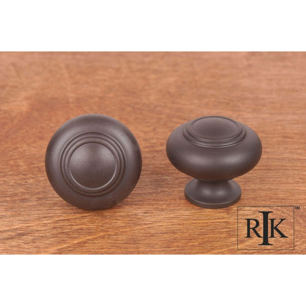 RK International CK 708 RB Distressed Decorative Ends Cabinet Knob in Oil Rubbed Bronze