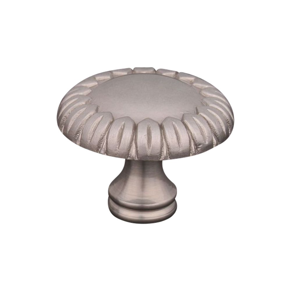 RK International CK 758 P Contemporary Lined with Petals Cabinet Knob in Satin Nickel