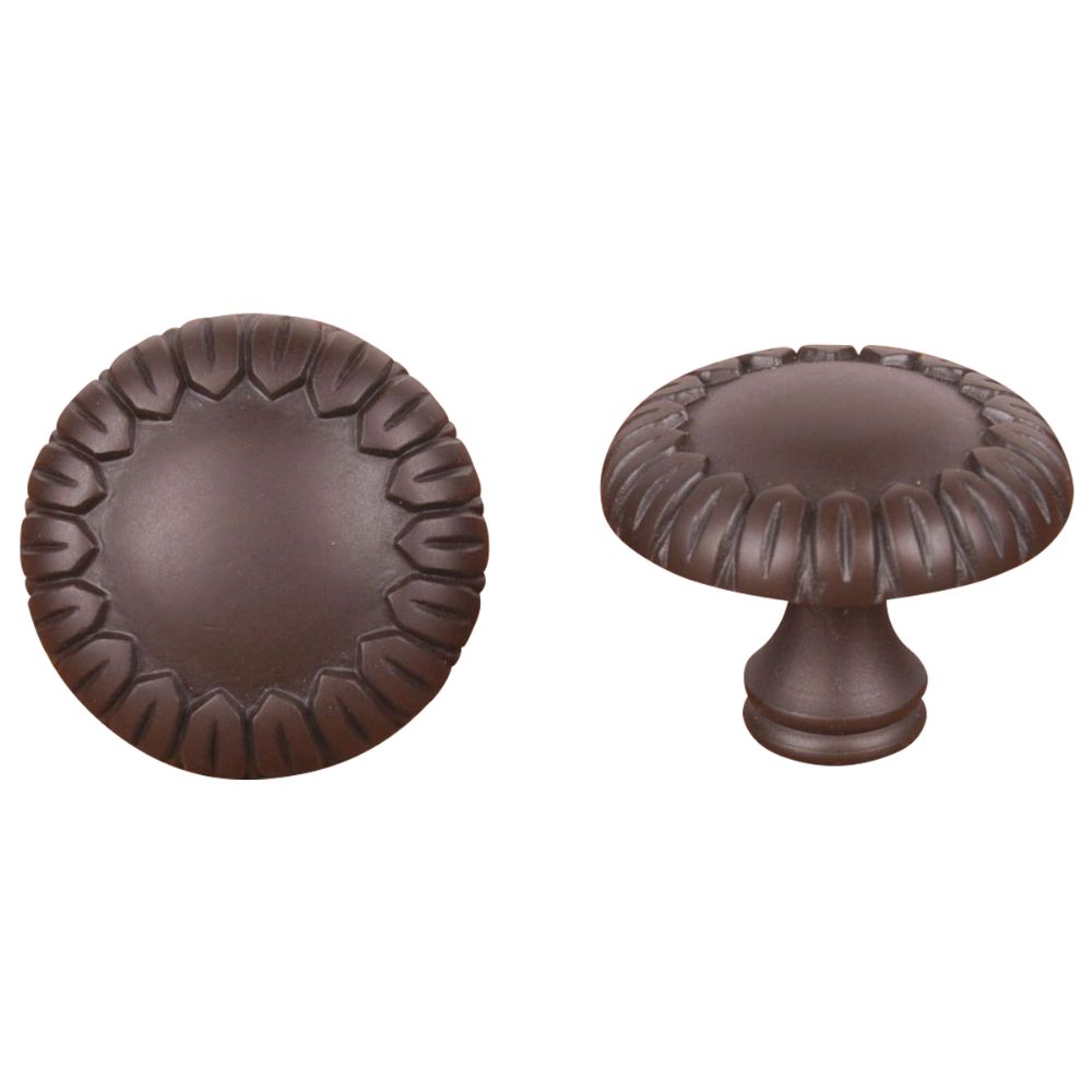 RK International CK 758 RB Contemporary Lined with Petals Cabinet Knob in Oil Rubbed Bronze