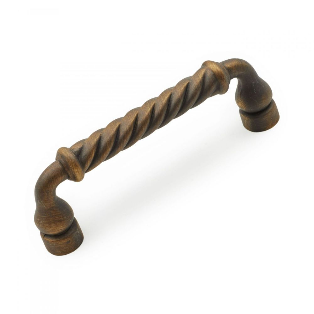 RK International CP 800 AE Distressed Rustic Twist Cabinet Pull in Antique English