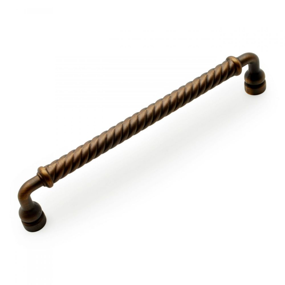 RK International CP 802 AE Distressed Twist Cabinet Pull in Antique English