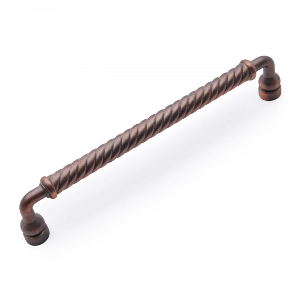 RK International CP 802 DC Distressed Twist Cabinet Pull in Distressed Copper