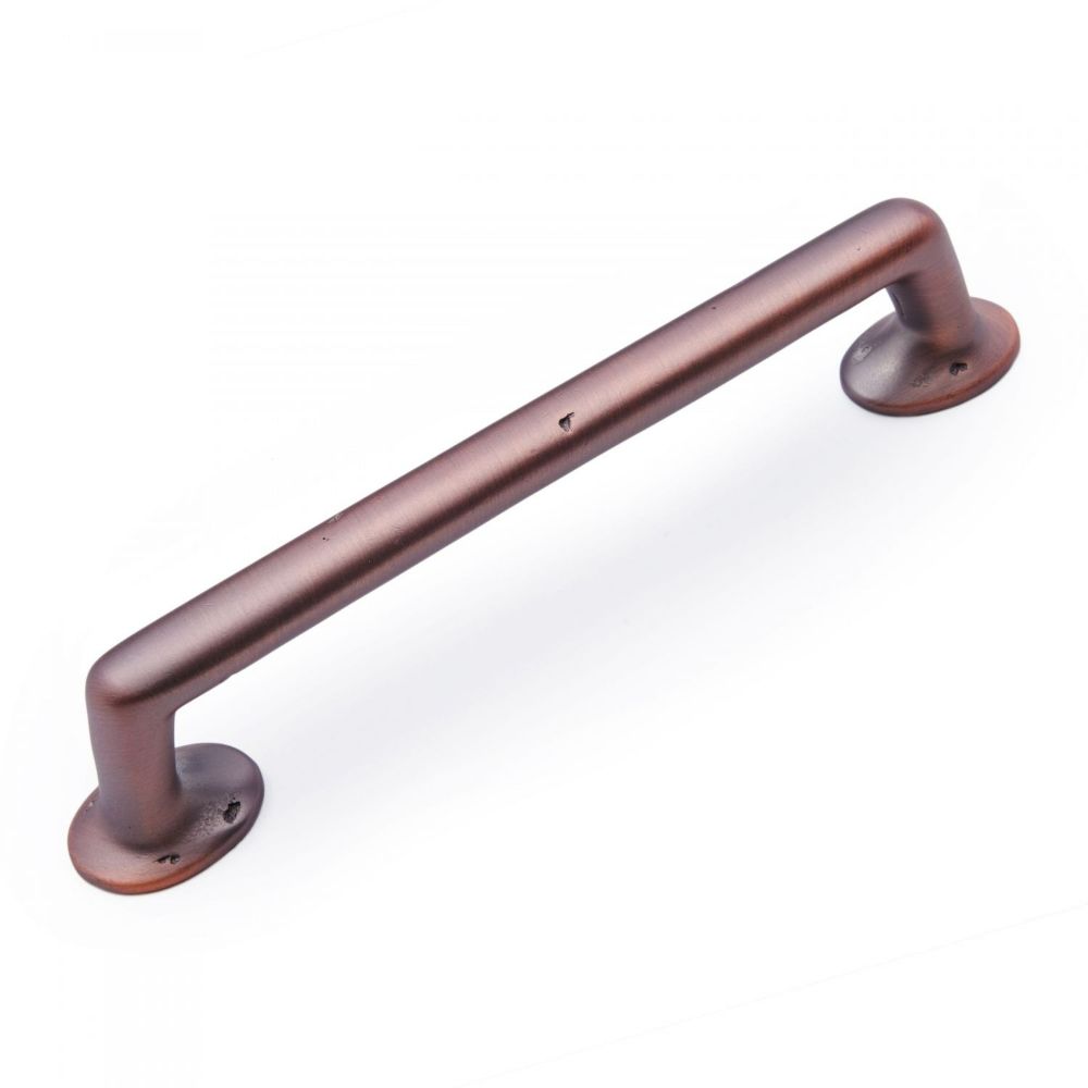 RK International CP 810 DC Decorative Ends Distressed Rustic Cabinet Pull in Distressed Copper