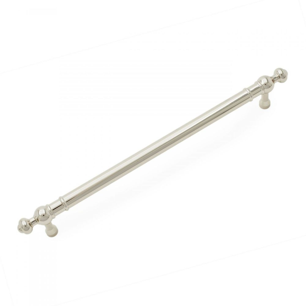 RK International CP 817 PN Lined with Petals Decorative Ends Cabinet Pull in Polished Nickel