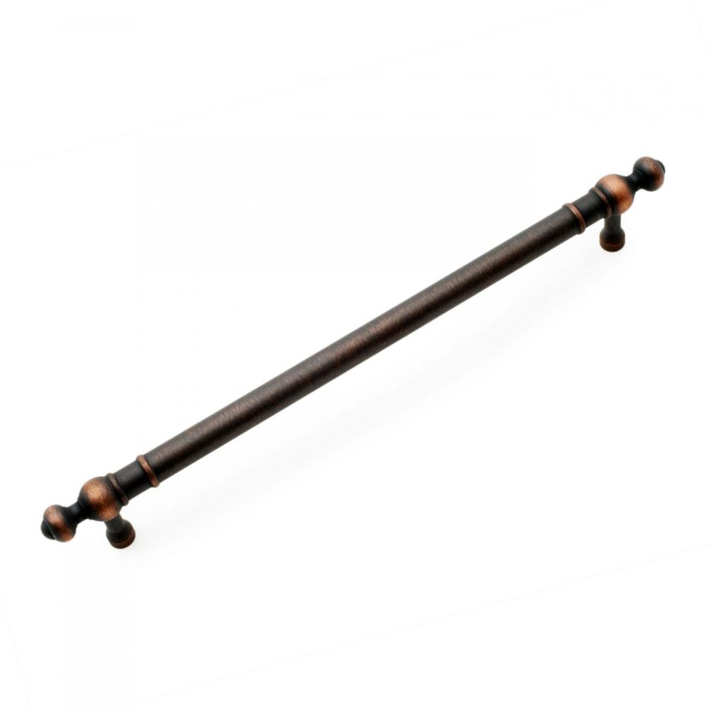 RK International CP 817 VB Lined with Petals Decorative Ends Cabinet Pull in Valencia Bronze
