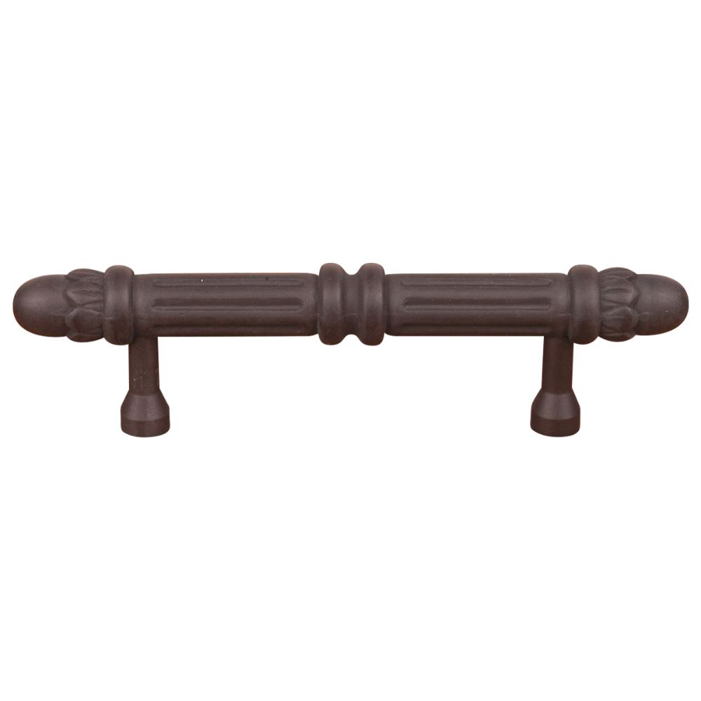RK International CP 859 RB Cylinder Lined with Petals Cabinet Pull in Oil Rubbed Bronze